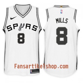 NBA San Antonio Spurs Trikot Patty Mills 8 Nike 2017-18 Weiß Swingman - Herren